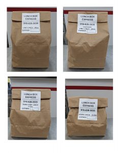 Cal Fire Sack Lunches with Labels